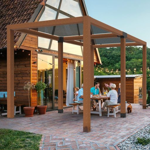 VEVOR Posztösszekötő 92x92mm Sarokcsatlakozó 4 Darabos Pergola Pavilon Alapzat