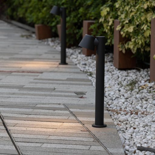 DAWALIGHT GU10 LED záhradné svietidlo 5W 3000K IP44 vodotesné zemné svietidlo antracitové