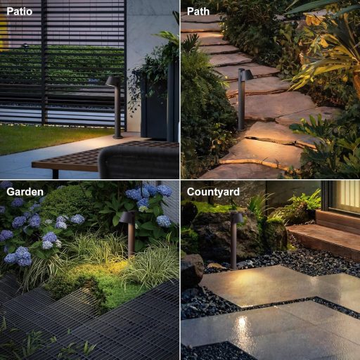 DAWALIGHT GU10 LED záhradné svietidlo 5W 3000K IP44 vodotesné zemné svietidlo antracitové