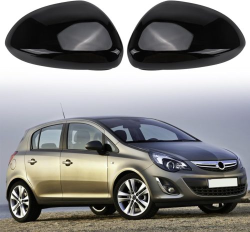 Opel Corsa D/E fényes fekete tükörborítás 2006-2019 modellekhez