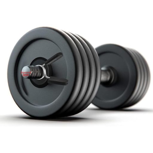 BASTOUR 2 ks 30 mm Zvierka na činku Čierna - Rýchloupínacia pružinová poistka pre krátke a dlhé činky na silový tréning