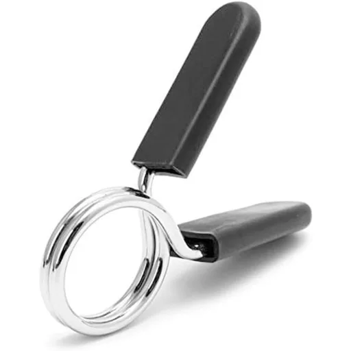 BASTOUR 2 db 30 mm Súlyzó Bilincs Fekete - Gyors Kioldású Rugós Zár Kézi és Hosszú Súlyzókhoz Erőnléti Edzéshez