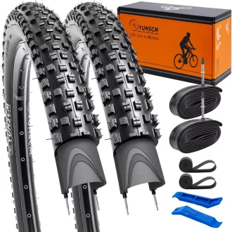  YunSCM 2x 60TPI Nylon Defláció-mentes 27,5" Kerékpár Gumi