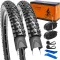 YunSCM 2x 60TPI Nylon Defláció-mentes 27,5" Kerékpár Gumi