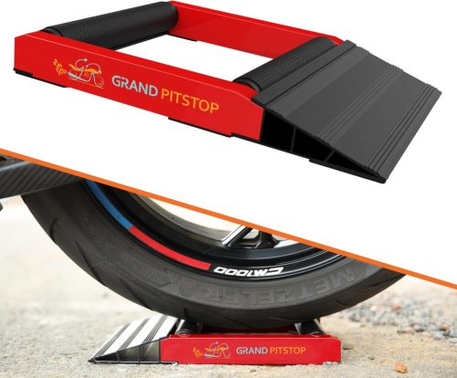 Grand Pitstop Suport Curățare Roată Motocicletă - Alternativă Suport Paddock - Pentru Curățarea Anvelopelor și Ungerea Lanțului - Până la 270 kg