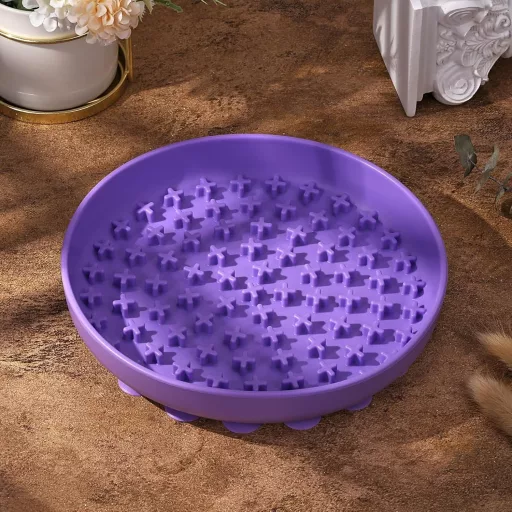 Doweiss szilikon lassú etető tál kutyáknak, anti-csúszó tálka