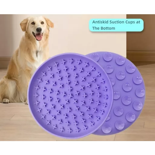 Doweiss szilikon lassú etető tál kutyáknak, anti-csúszó tálka