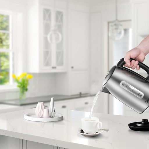 Midea MKE17M1ADS rozsdamentes vízforraló 1,7L, 2200W gyorsforraló, LED kijelzővel