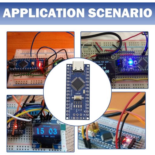 Tanmote Nano V3 5 darabos mikrovezérlő szett USB-C Arduino kompatibilis