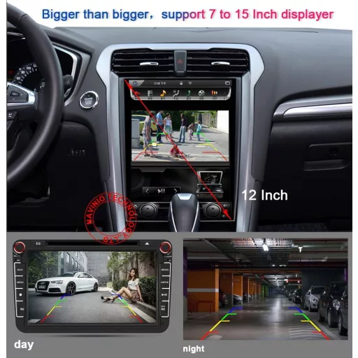 Cameră auto de marșarier cu vedere nocturnă Dynavsal HD pentru modelele Mercedes și VW Golf
