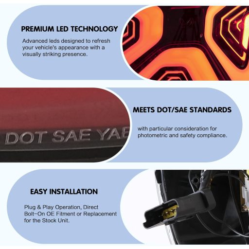 VLAND zadné svetlo Smart Fortwo Forfour 453 2014-2019 LED svetlomet