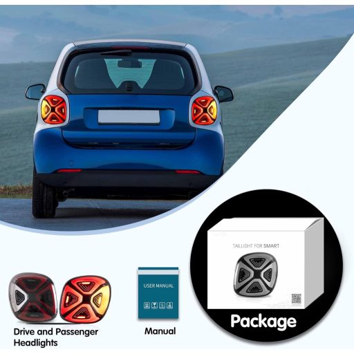 VLAND zadné svetlo Smart Fortwo Forfour 453 2014-2019 LED svetlomet