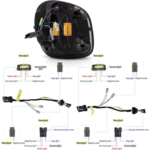 VLAND zadné svetlo Smart Fortwo Forfour 453 2014-2019 LED svetlomet