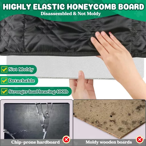 Loiion Husă Auto pentru Câini, Banchetă Spate - Impermeabilă, Antiderapantă, Pat pentru Câini cu Protecție Anti-cădere, Bază Rigidă, Gri - pentru Mașini, SUV-uri