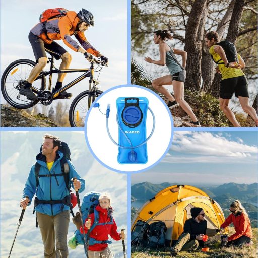 Rezervor de hidratare WADEO de 2 litri, anti-scurgere, rucsac cu apă militar pentru drumeții, alergare și ciclism