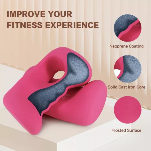 HXD-ERGO Neoprén Súlyzó Szett Nőknek, Ergonomikus Edzéshez 1,4-3,6 kg