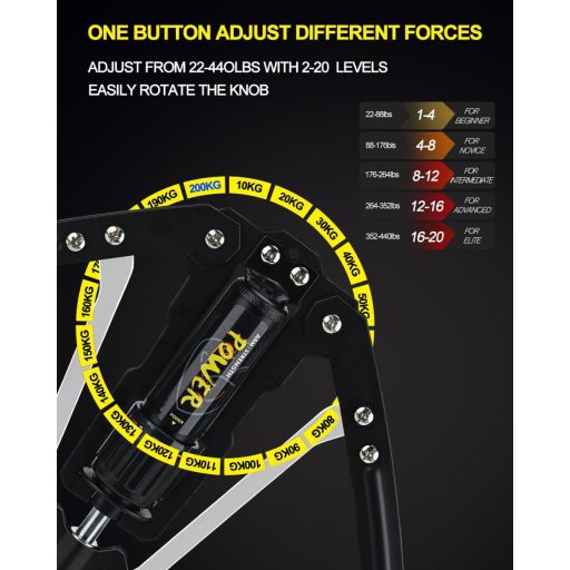 Dispozitiv pentru întărirea brațelor COVVY Twister 10-200 kg, antrenament pentru mușchii pectorali și umeri