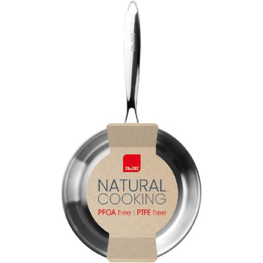 IBILI 24 cm rozsdamentes acél serpenyő indukciós nem tapadó ezüst