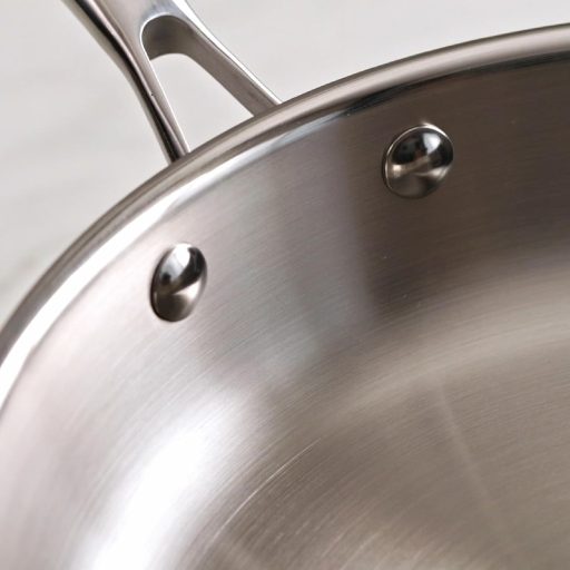 IBILI 24 cm rozsdamentes acél serpenyő indukciós nem tapadó ezüst