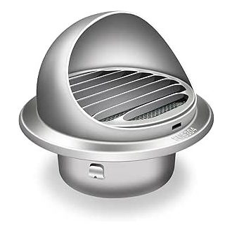   Aygrochy 150mm rozsdamentes szellőzőrács, kerek elszívórács rovarháló és csavarokkal