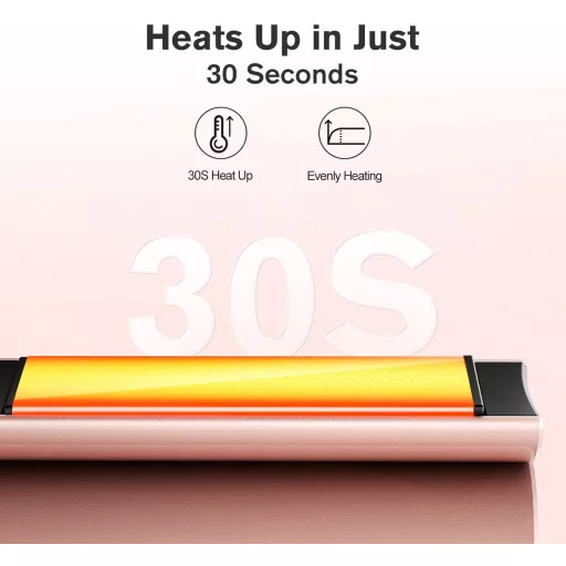 Placă de Păr 2 în 1 Titan K&K, Îndreptare și Ondulare, 130-230°C