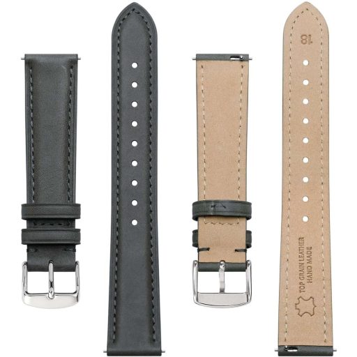 Bisonstrap Elegantný Kožený Remienok na Hodinky s Rýchloupínaním - Pre Pánske a Dámske Hodinky - Kompatibilný s 12-20 mm Rozstupom Nožičiek