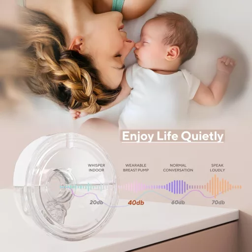 ANWIKE Pompă de Sân Electrică Dublă, Putere Mare de Aspirare 338 mmHg, Hands-Free, 9 Niveluri, 4 Moduri cu Afișaj LED