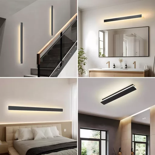 ZTWLEED Fali LED Lámpa 32W - Távirányítós, Fényerőszabályozható (10-100%), 80 cm, Fekete, Modern Dizájn Hálószobába, Nappaliba

AI: I've cre