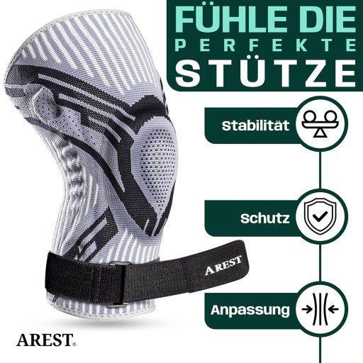 AREST Térdrögzítő Kompressziós Bandázs Oldalsó Stabilizátorokkal S Méret