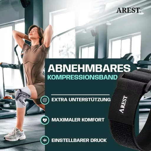 Orteză Genunchi Compresivă AREST cu Stabilizatoare Laterale, Mărimea S