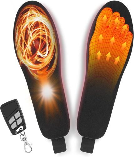 Flintronic Fűthető Talpbetét Távirányítóval - 41-46 Méret, USB Kábellel, 10 Órás Üzemidő, Mosható, Szabható - Vadászathoz, Túrázáshoz, Síelé