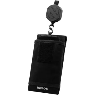   REELOQ PRO Smartphone Biztonsági Hátizsák Telefontartó 360° Visszahúzható Kötéllel Fekete