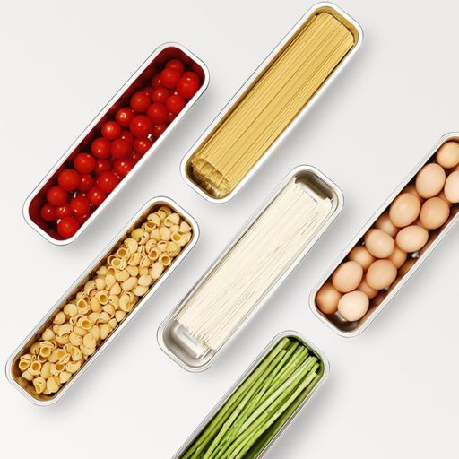 WIYETY Nerezová nádoba na potraviny 1000 ml - Vzduchotesná, vhodná do chladničky, stohovateľná dóza na mäso, údeniny, do domácnosti