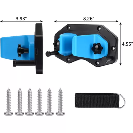 Suport de perete pentru schiuri și snowboard BOOSTEADY, raft de depozitare montat pe perete