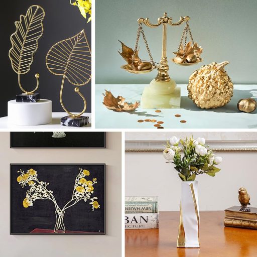 Aolso Aranylevél Ragasztó Szett 200ml Ecsettel és 100db Levéllel Kézműves Festéshez