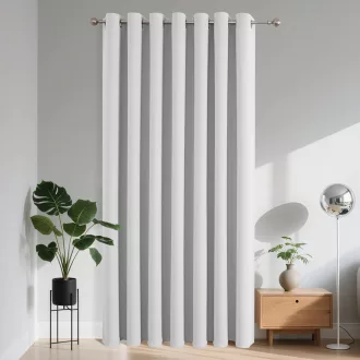   Joydeco Sötétítő Függöny Szövetből 210x132cm Fehér Hőszigeteléssel