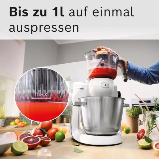 Bosch MUZS68ZP Citrus Entsafter Zubehör für Küchenmaschinen Serie 6, 8, OptiMUM