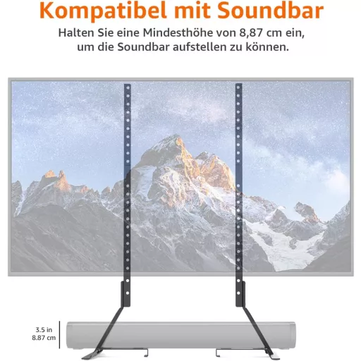 Amazon Basics Univerzális TV Állvány 22-77" LCD LED Plasma Tévéhez Hangszóró Kompatibilis