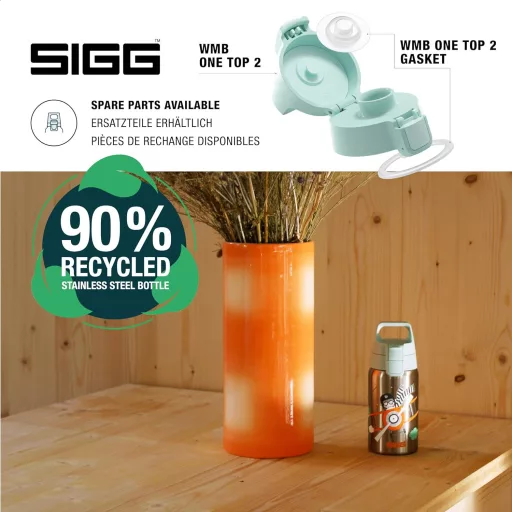 SIGG Shield One rozsdamentes acél gyermek kulacs 0,5L szénlégzés szivárgásmentes - Fly Away