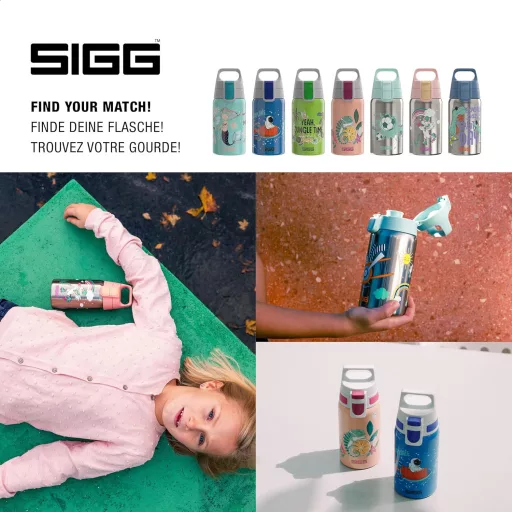 SIGG Shield One rozsdamentes acél gyermek kulacs 0,5L szénlégzés szivárgásmentes - Fly Away