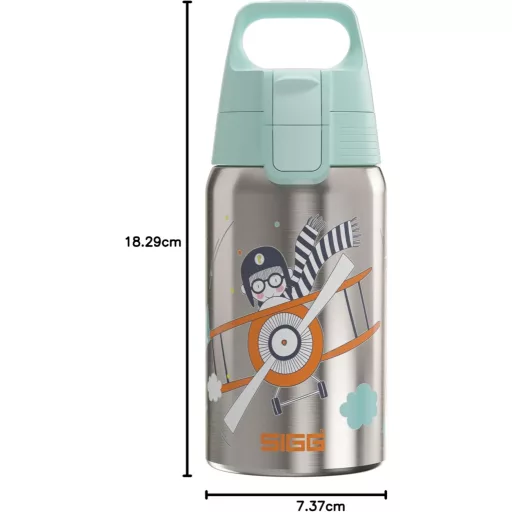 SIGG Shield One rozsdamentes acél gyermek kulacs 0,5L szénlégzés szivárgásmentes - Fly Away