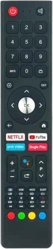 Telecomanda ALLIMITY pentru Smart LED TV TEKLIO - Modele TK32HSA11 și TK40HSA11 - Utilizare fără programare, rază de acțiune 10m, ergonomică