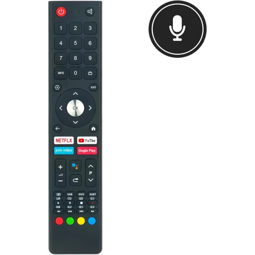 Telecomanda ALLIMITY pentru Smart LED TV TEKLIO - Modele TK32HSA11 și TK40HSA11 - Utilizare fără programare, rază de acțiune 10m, ergonomică