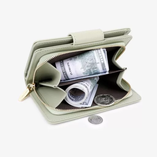 Hoqque Női Pénztárca Vékony Bőr Táska Fekete Elegáns Kártyatartó Nagy Női Erszény Ajándék Anyukának Barátnőnek