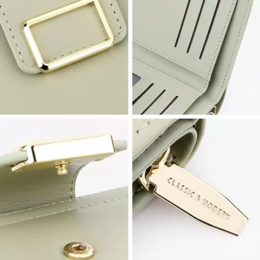 Hoqque Női Pénztárca Vékony Bőr Táska Fekete Elegáns Kártyatartó Nagy Női Erszény Ajándék Anyukának Barátnőnek