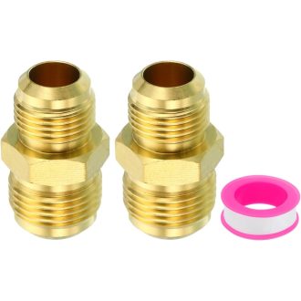   PATIKIL Réz Csőcsatlakozó Adapter 1/2" - 5/8" Külső Menettel, 45 Fokos SAE Peremmel, Vízvezeték Szerelvényekhez