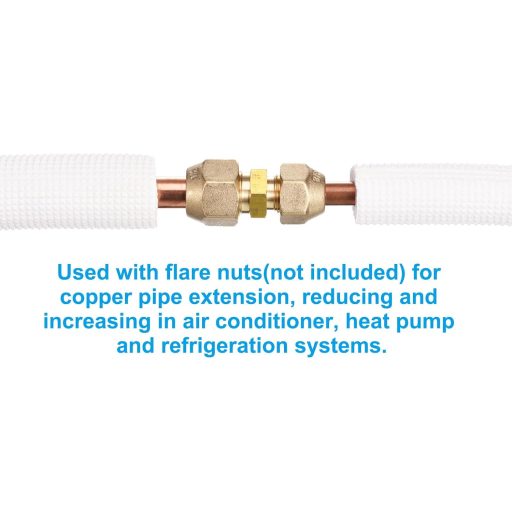 PATIKIL Réz Csőcsatlakozó Adapter 1/2" - 5/8" Külső Menettel, 45 Fokos SAE Peremmel, Vízvezeték Szerelvényekhez