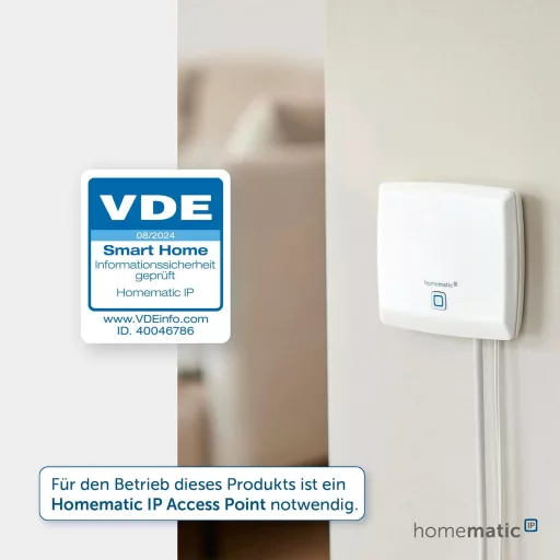 eQ-3 AG Homematic IP Inteligentné rozhranie pre elektromer - Monitorovanie spotreby energie pre domácu automatizáciu, čierne, s 2 AA batériami