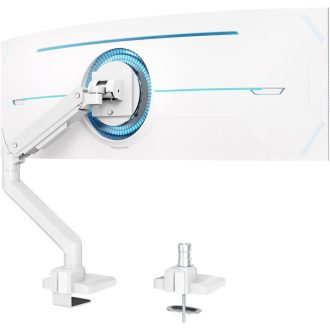   PUTORSEN Monitor tartó 17-49 hüvelykes lapos és ívelt képernyőhöz, gázrugós állvány, magasságállítható