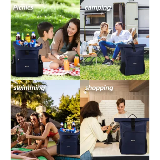 DEWUR 35L Hűtő Hátizsák Vízálló Piknik Camping Strand Túra Utazás